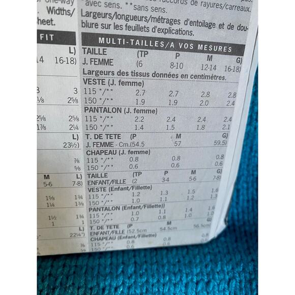 Butterick Sewing pattern 5090 mom girls top hat pants - Picture 7 of 7